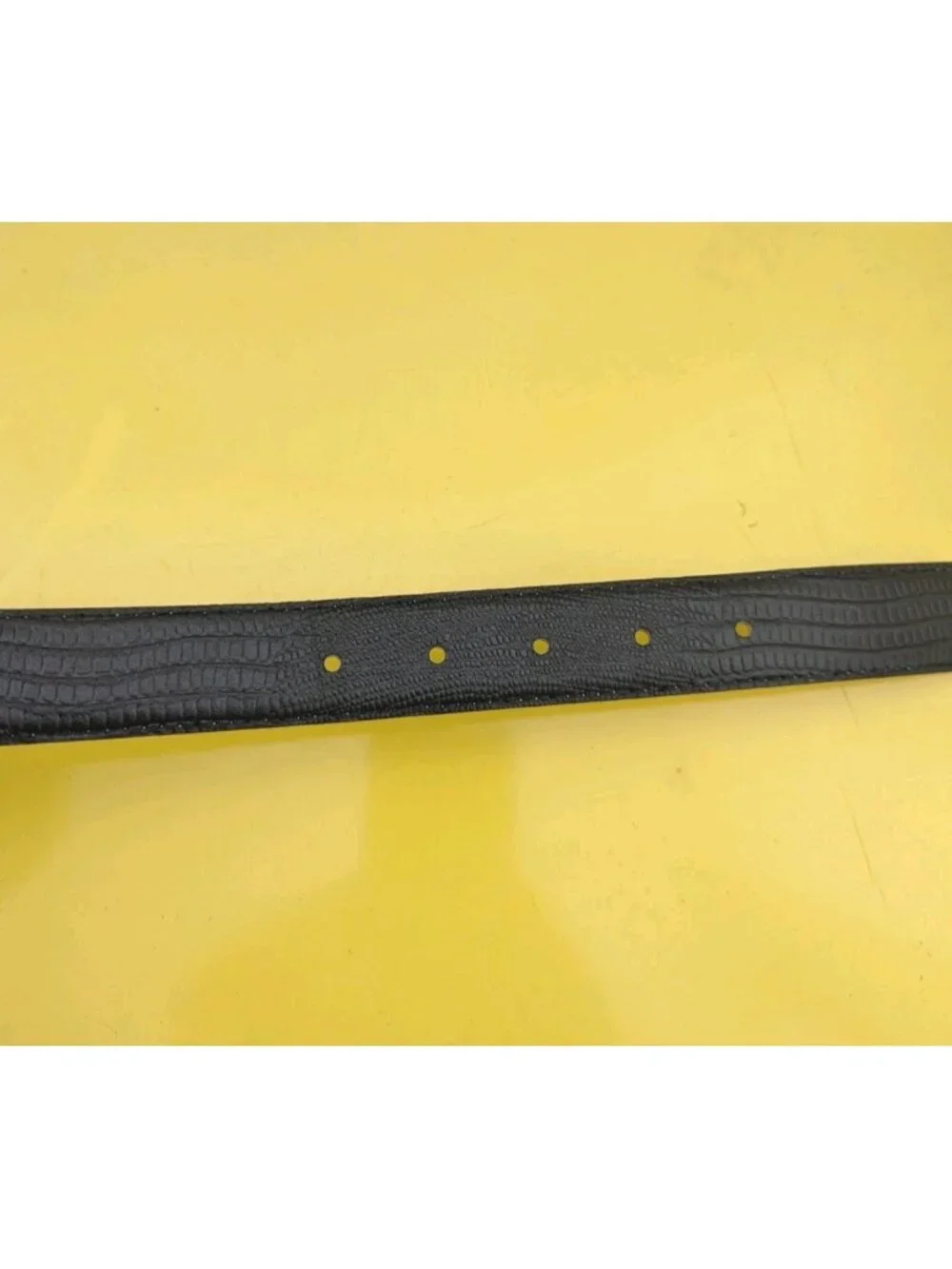 Leather Belt Black Size 38 Made in USA 1
